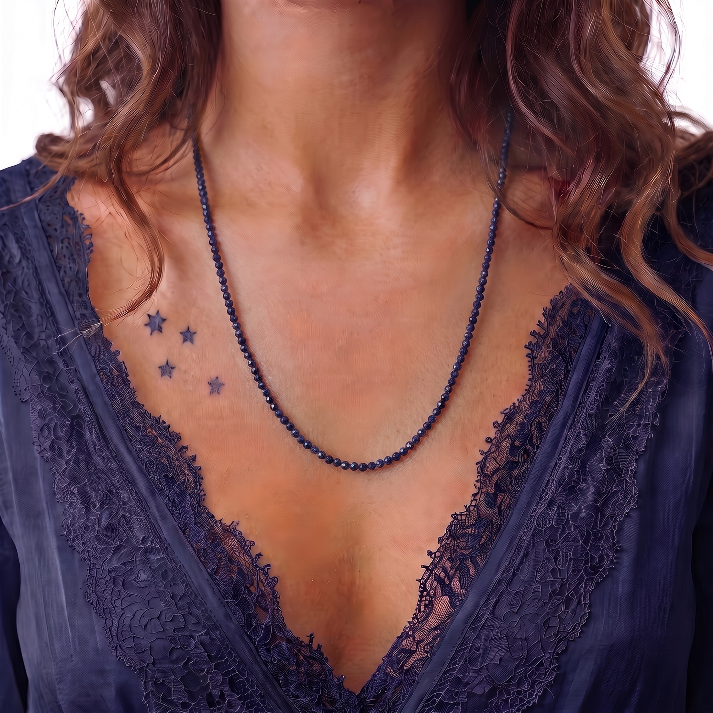 MIDNIGHT - Autumn Almanac - sapphire multi way necklace