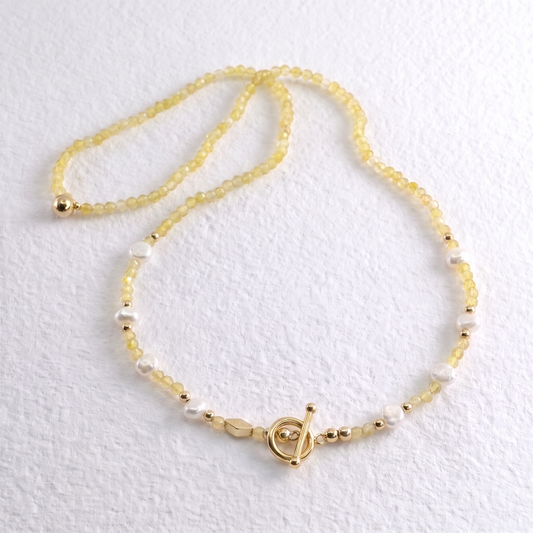 FLORIDA - lemon quartz multi way necklace