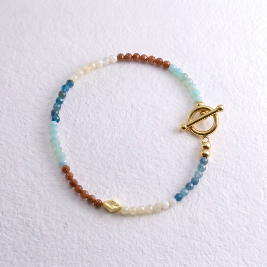 SUMMER - multi colour semi precious bracelet