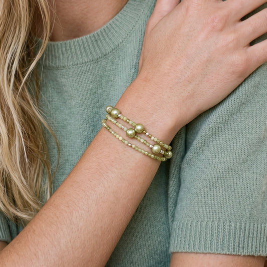 SAGE- Autumn Almanac - grossular green garnet & silver Multi Way