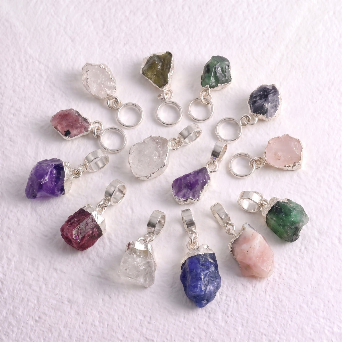 SLIDE ON SILVER PENDANTS