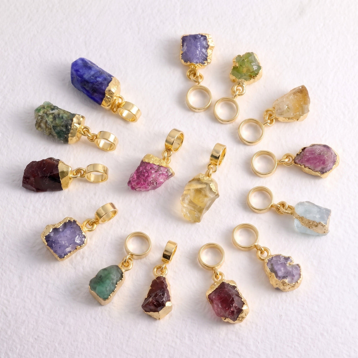 SLIDE ON GOLD PENDANTS