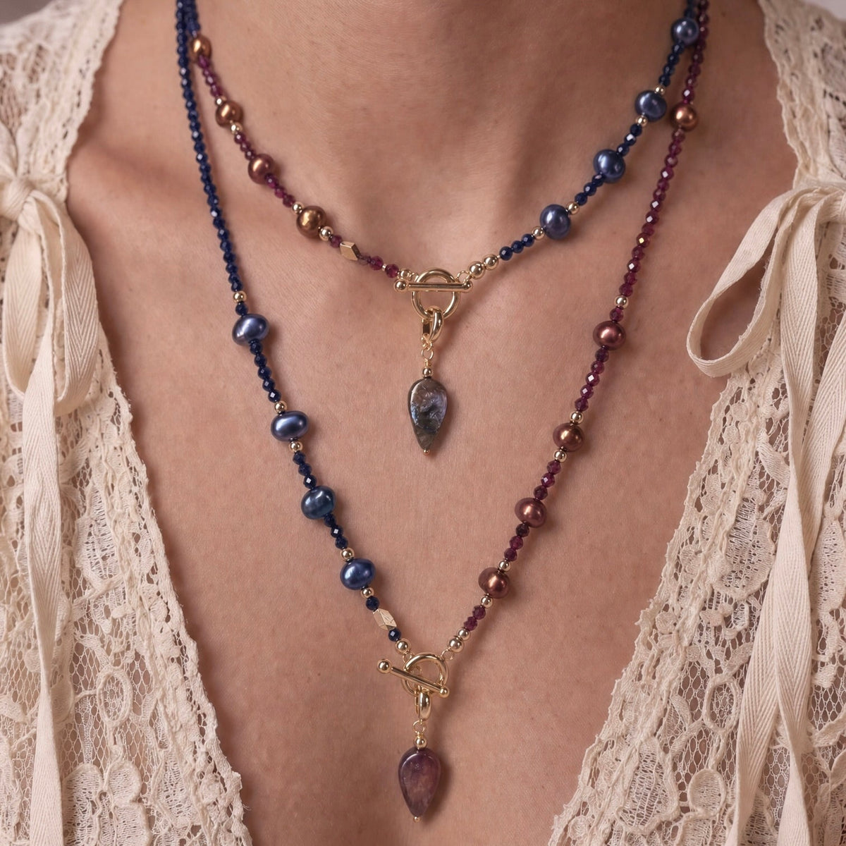 MULTI WAY GEMSTONE & PEARL