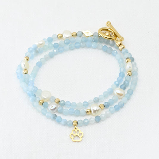 PETRA semi precious beaded multi way necklace