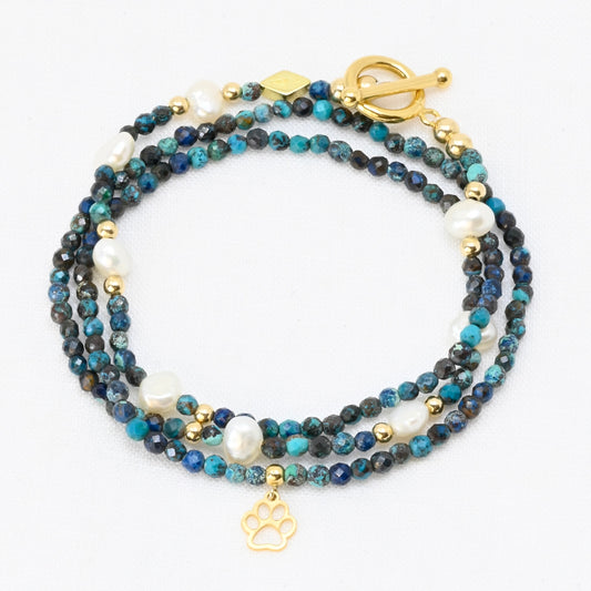 PETRA semi precious beaded multi way necklace