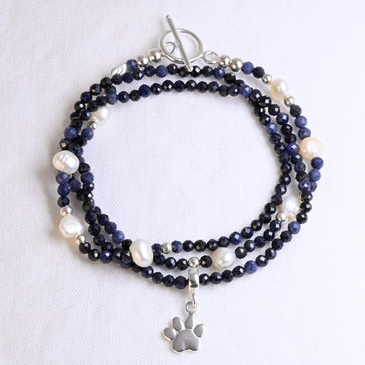 TEDDY semi precious beaded multi way necklace