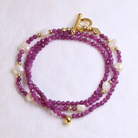 THAI semi precious beaded multi way necklace