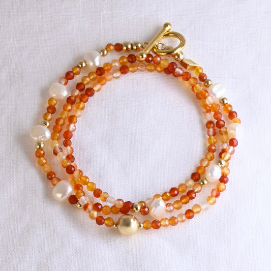 CHILEAN semi precious beaded multi way necklace