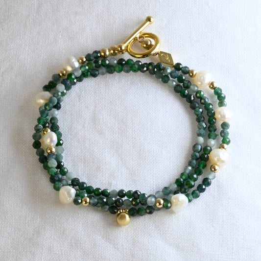 GAELIC semi precious beaded multi way necklace