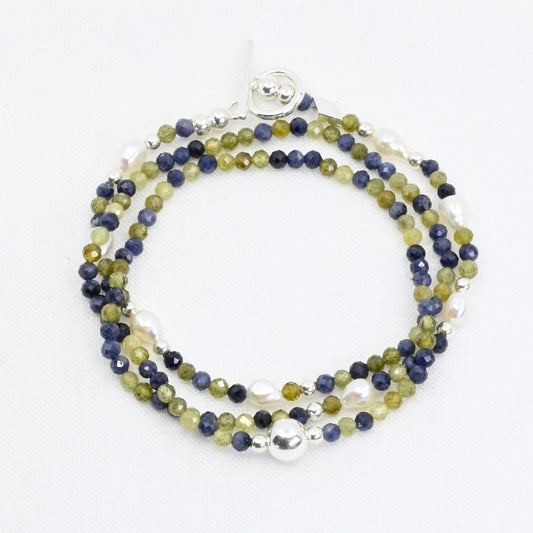 MEADOW semi precious beaded multi way necklace