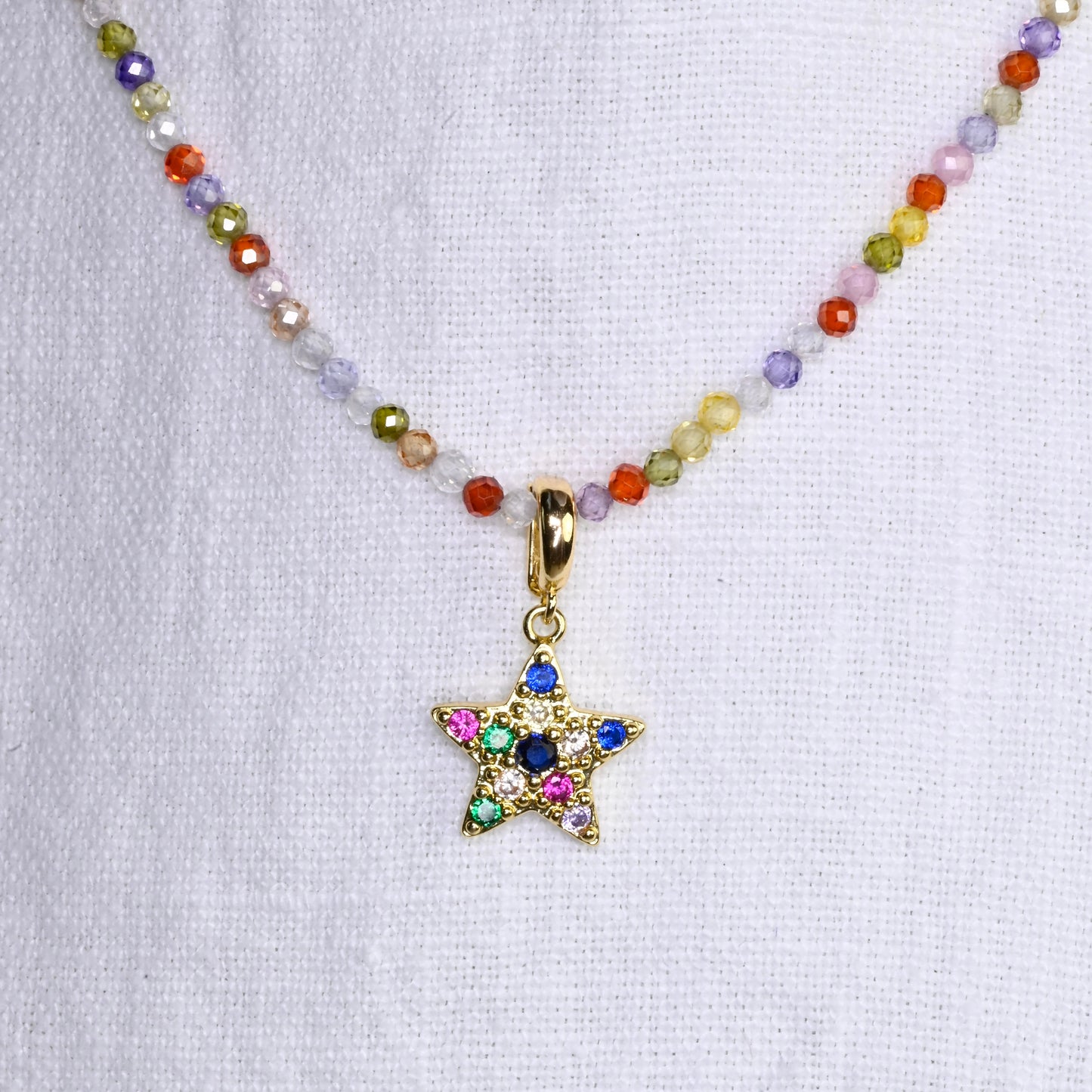 GOLD MULTI STONE STAR