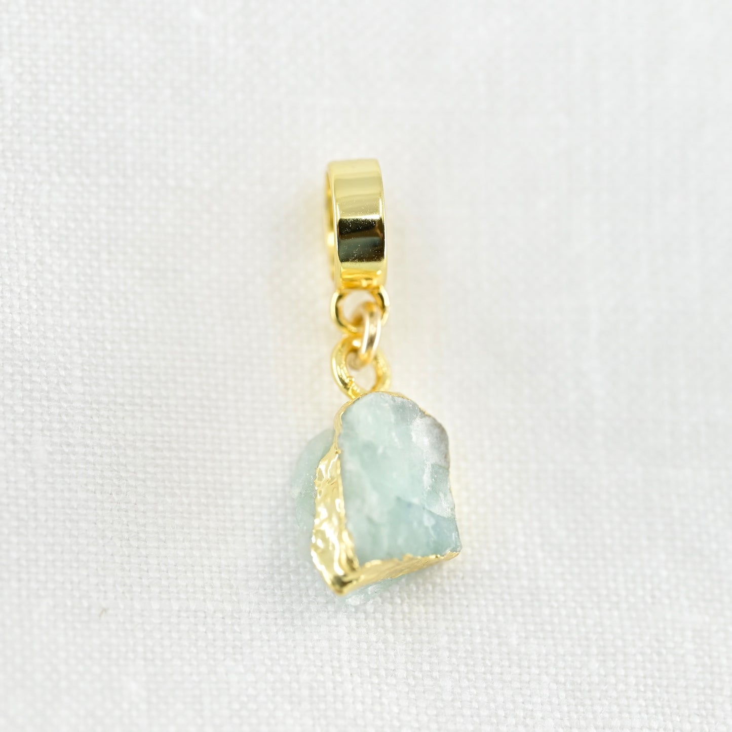 TINY AQUAMARINE & GOLD