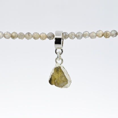 TINY LABRADORITE & SILVER