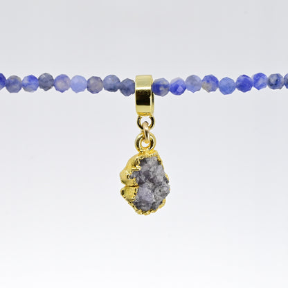 TINY TANZANITE & GOLD