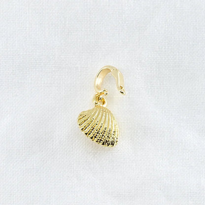 GOLD CLAM SHELL & PEARL