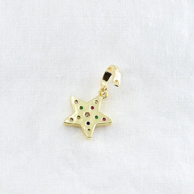 GOLD MULTI STONE STAR