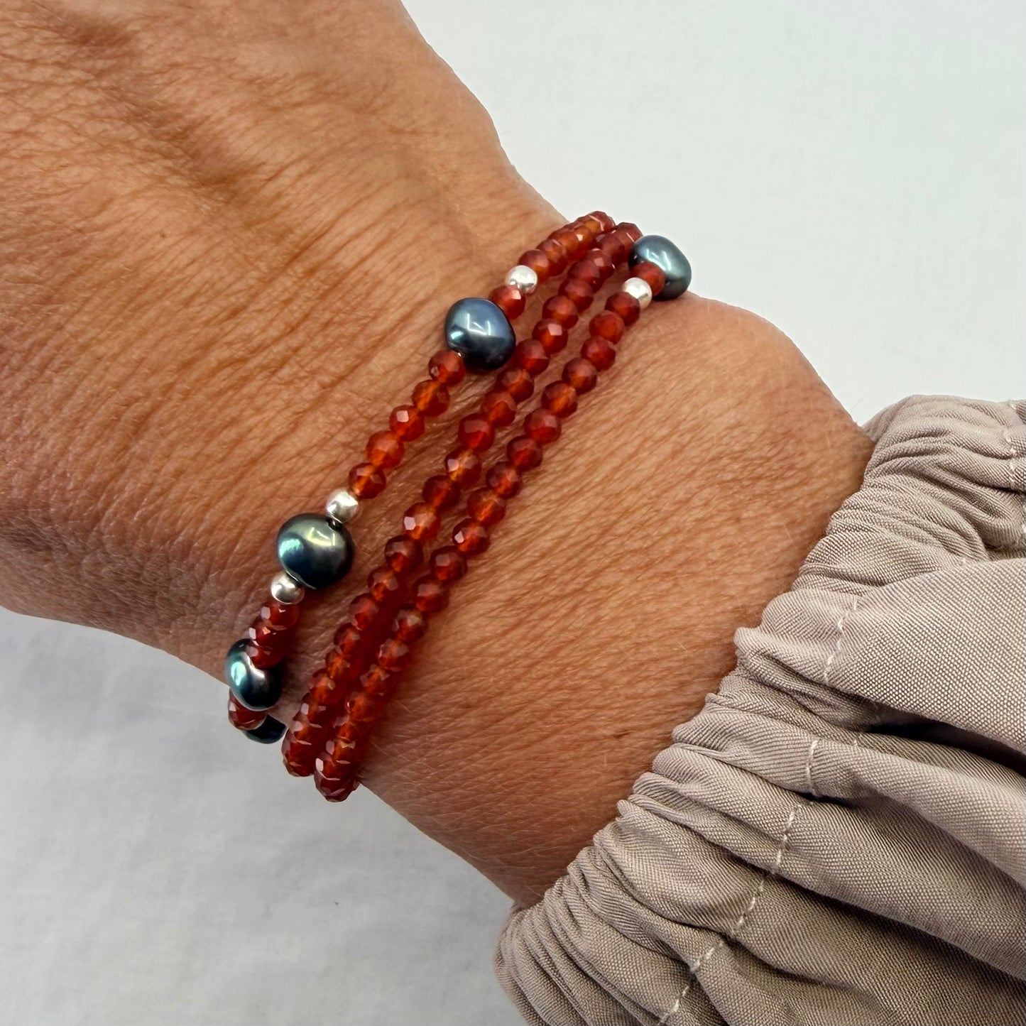 FIRE - Autumn Almanac - carnelian & blue pearl Multi Way