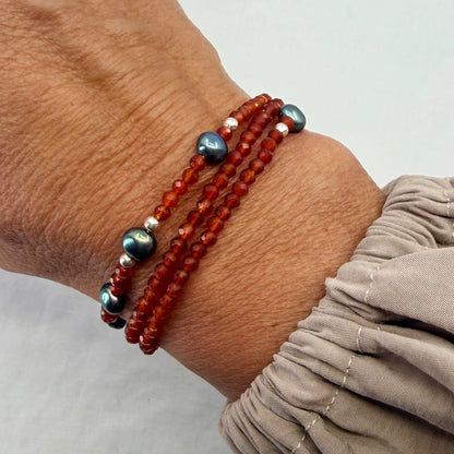 FIRE - Autumn Almanac - carnelian & blue pearl Multi Way