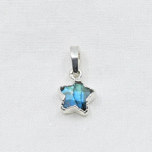 LABRADORITE STAR- CLIP ON