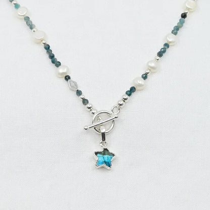 LABRADORITE STAR- CLIP ON