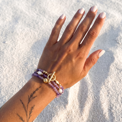 BRAZILIAN - amethyst multi way necklace