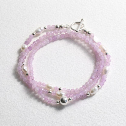 WISTERIA - kunzite multi way necklace