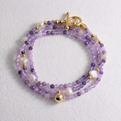 BRAZILIAN - amethyst multi way necklace