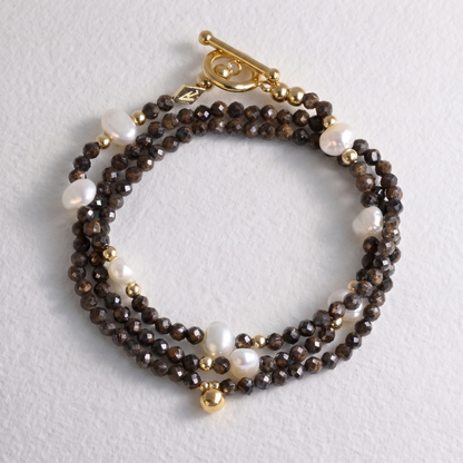 ROMANY - bronzite multi way necklace