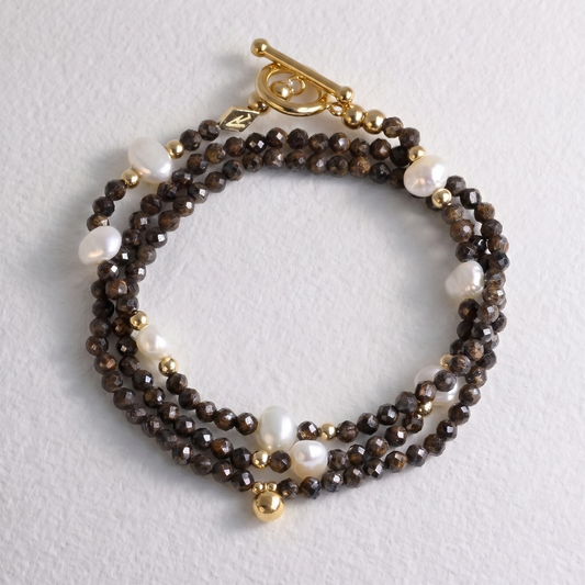 ROMANY - bronzite multi way necklace