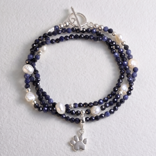 TEDDY - sapphire multi way necklace