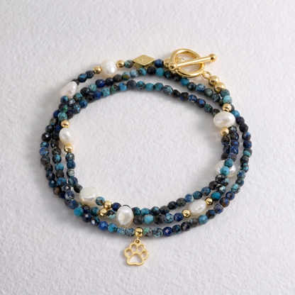 PETRA - chrysocolla multi way necklace