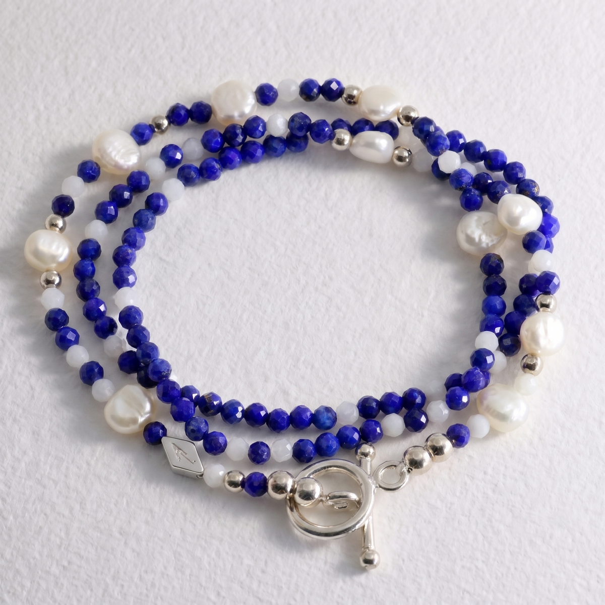 CYCLADES - lapis lazuli and moonstone multi way necklace