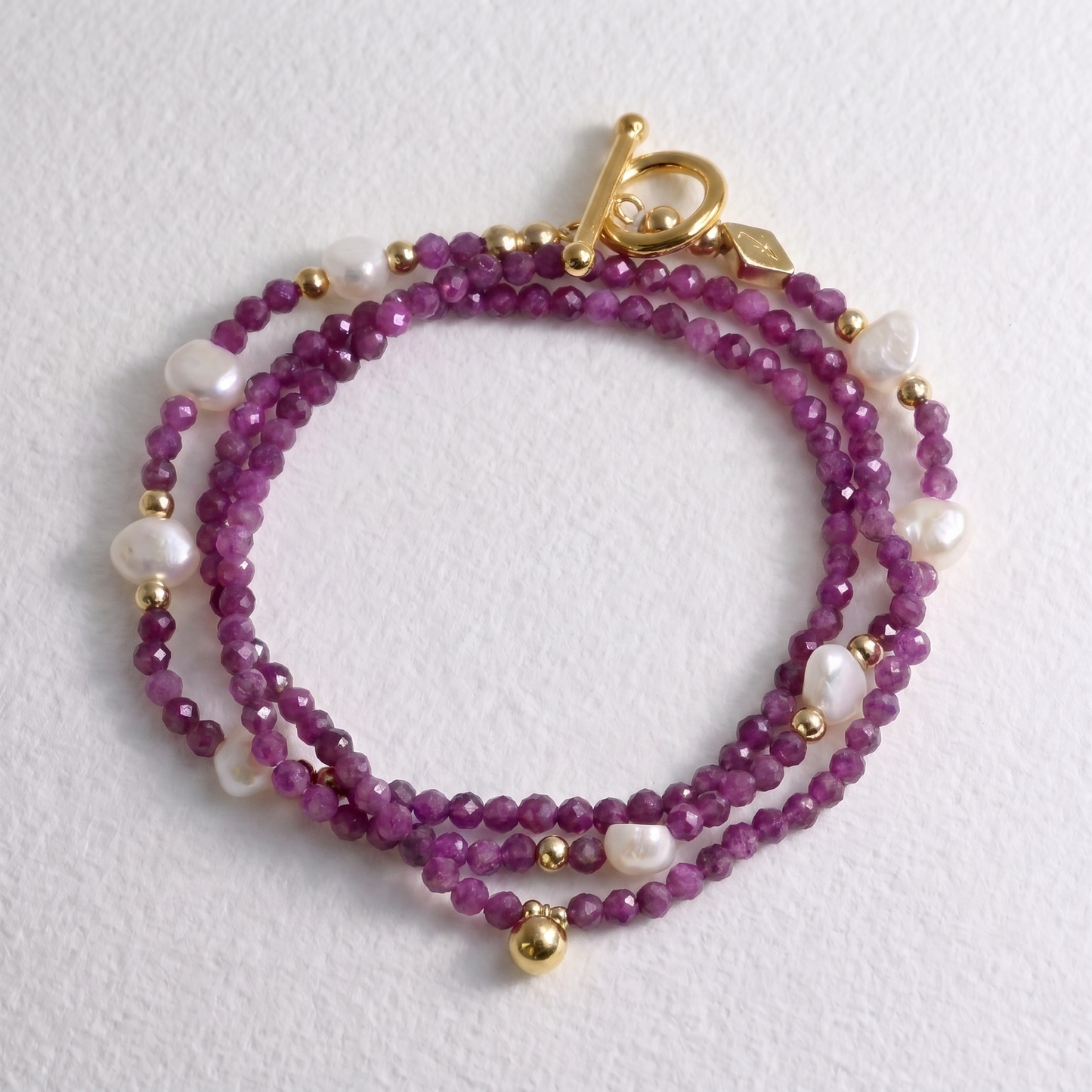 THAI - ruby multi way necklace