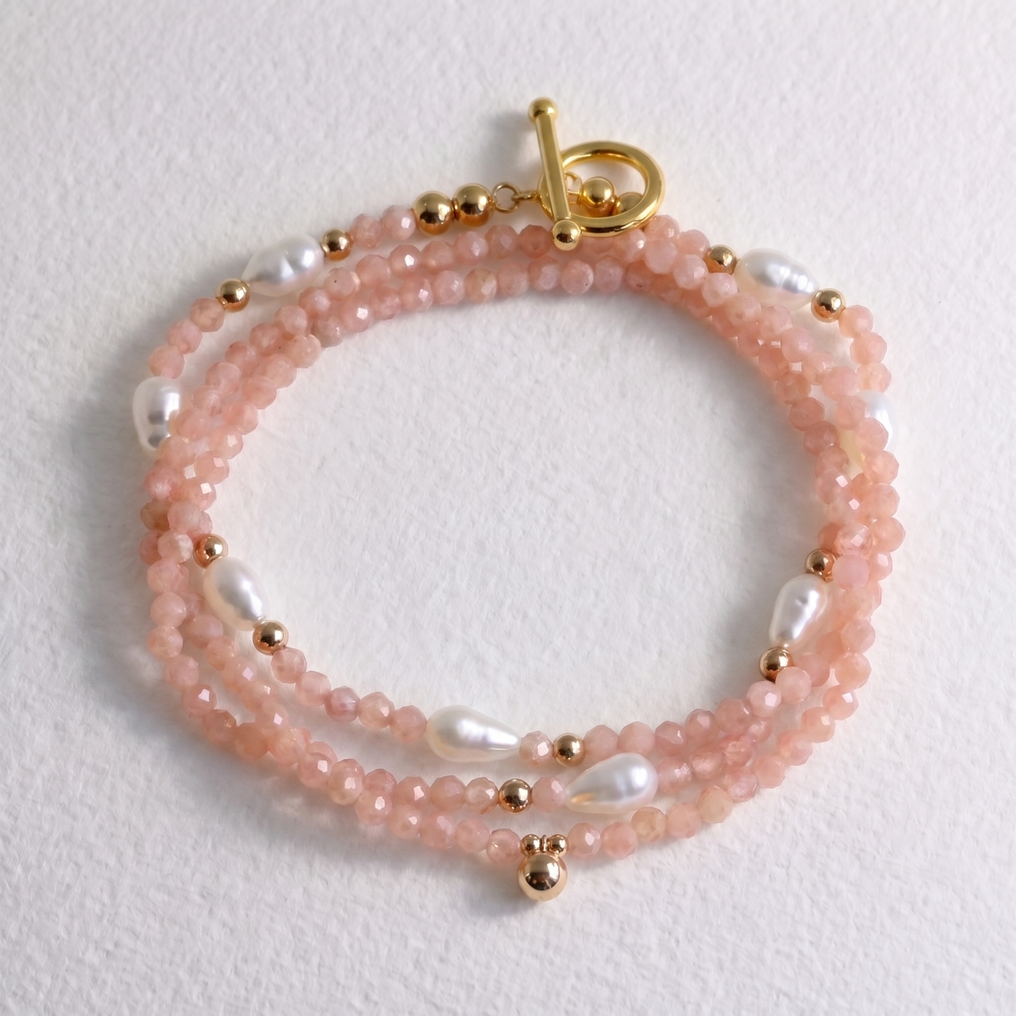 MONACO - rhodochrosite multi way necklace