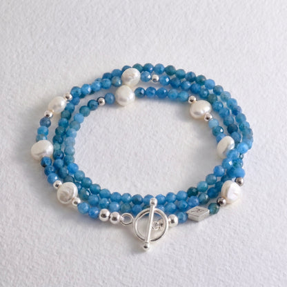 BALI - ocean apatite multi way necklace