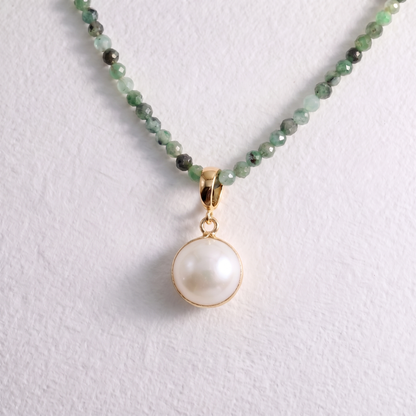 BALL PEARL clip on pendant