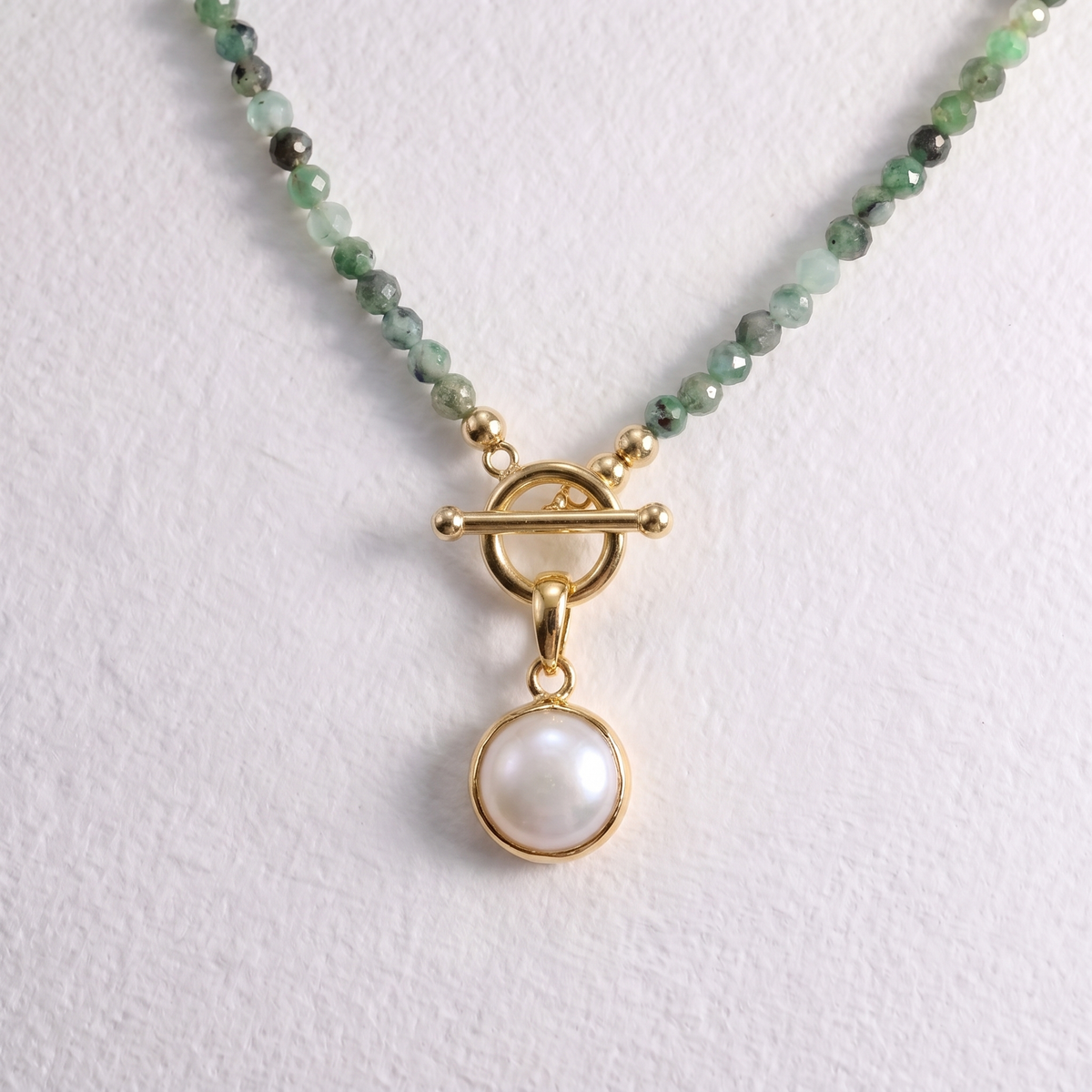 BALL PEARL clip on pendant