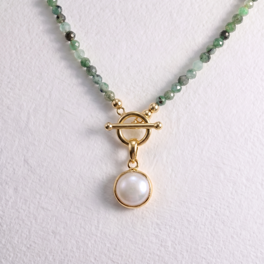 BALL PEARL clip on pendant