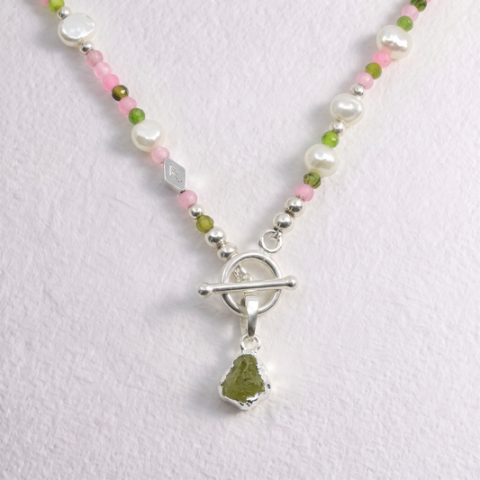 PERIDOT- clip on pendant