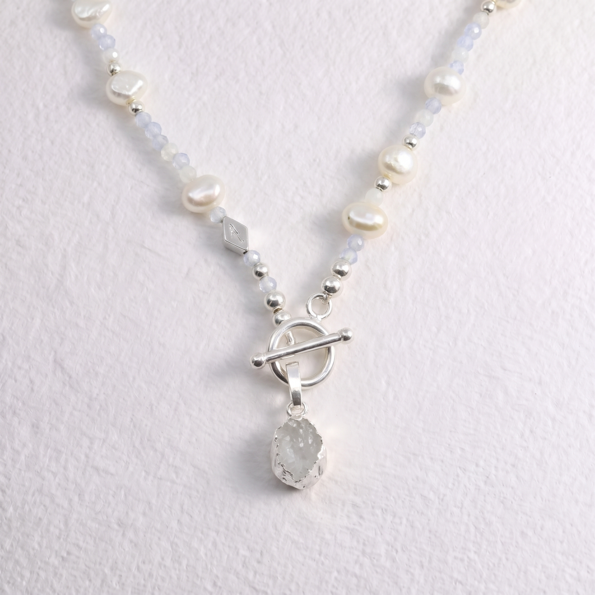MOONSTONE clip on pendant