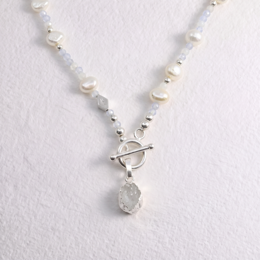 MOONSTONE clip on pendant