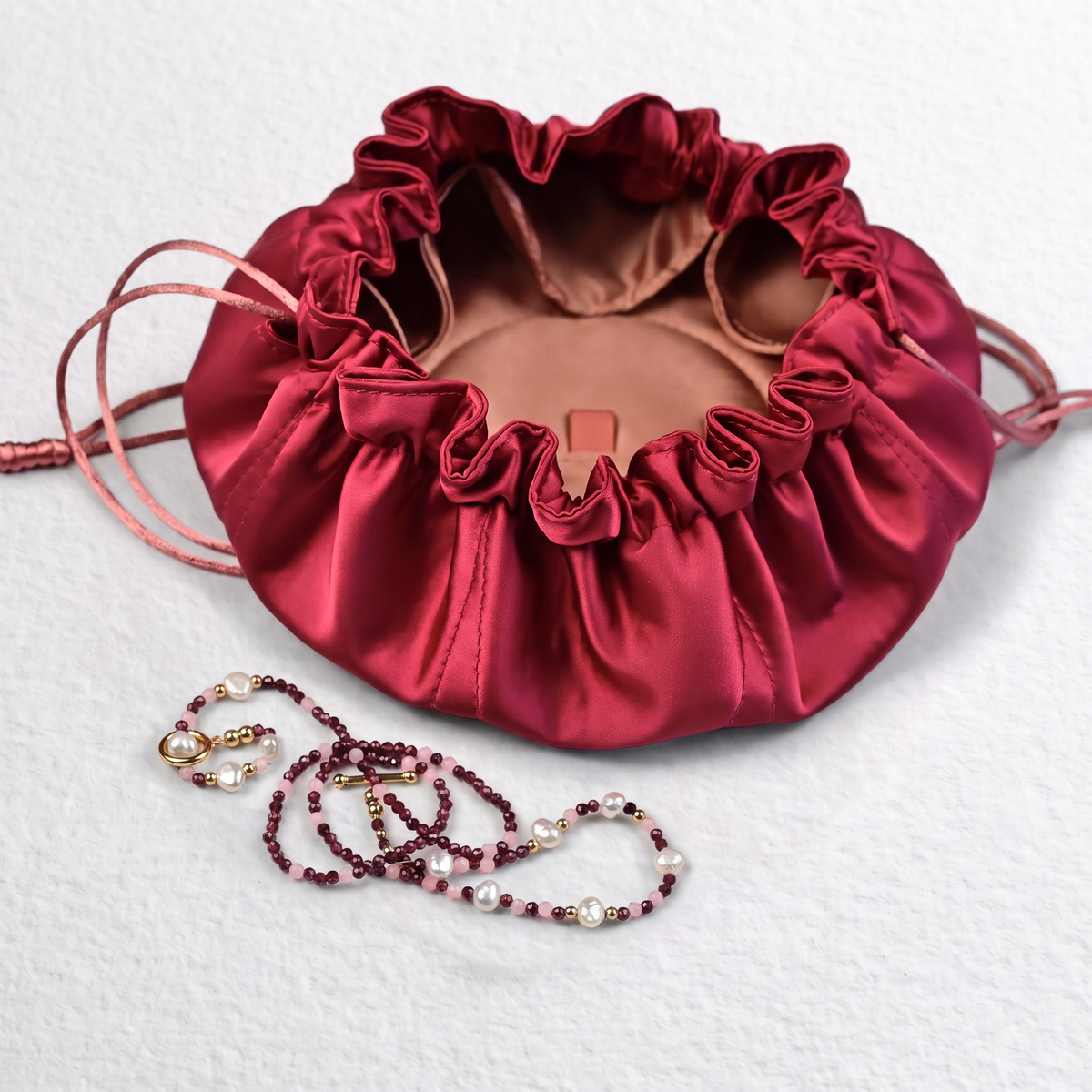 THE ORIENTAL semi precious beaded set of three