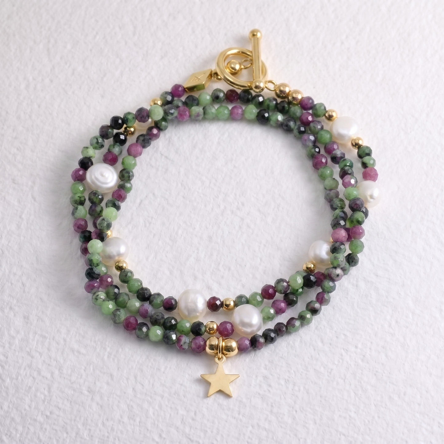 GARDEN - ruby zoisite multi way necklace