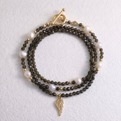 ANGEL - Bronzite multi way necklace