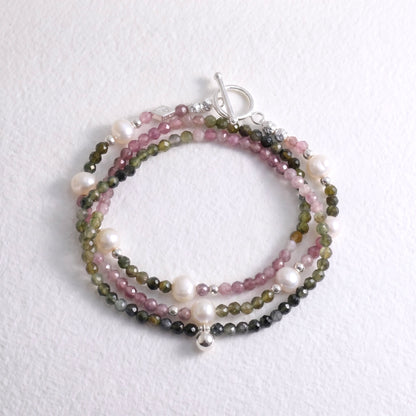 CHELTENHAM - multi tourmaline multi way necklace