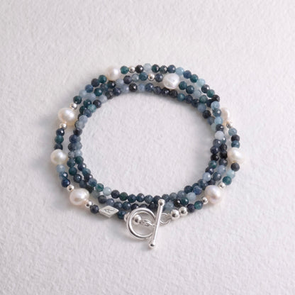 NEW YORK - blue tourmaline multi way necklace