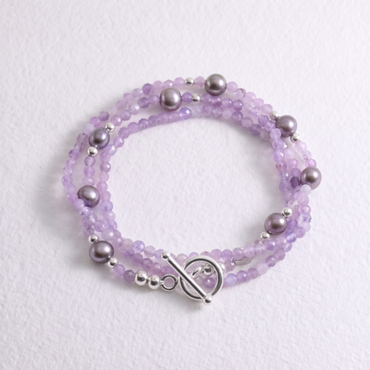 HEATHER - Autumn Almanac - amethyst multi way necklace
