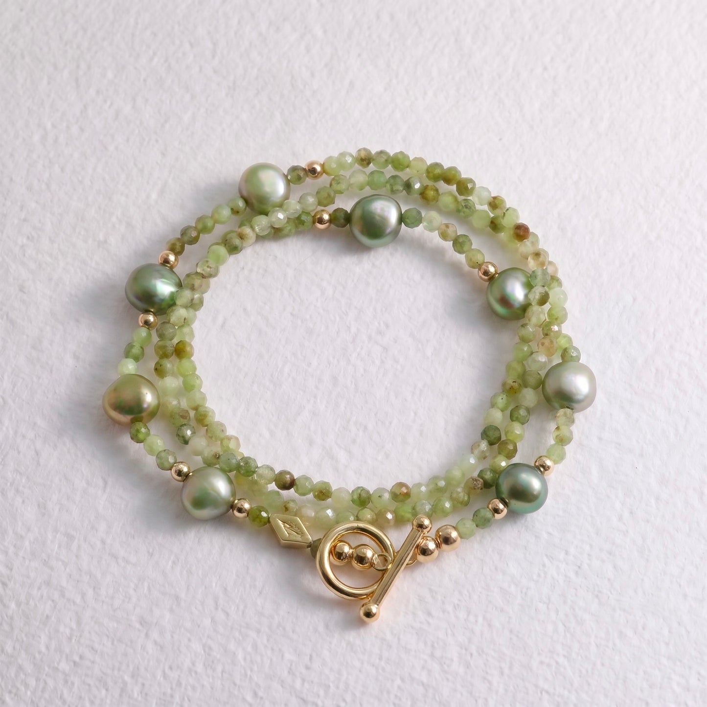 SAGE- Autumn Almanac - grossular green garnet multi way necklace