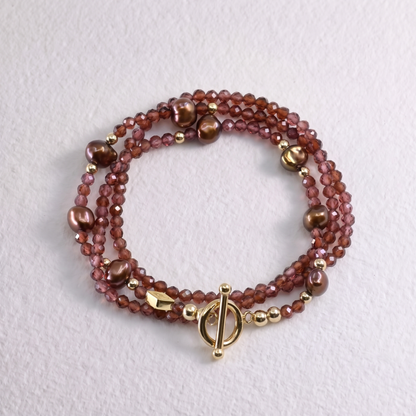 SPICE - Autumn Almanac - garnet multi way necklace