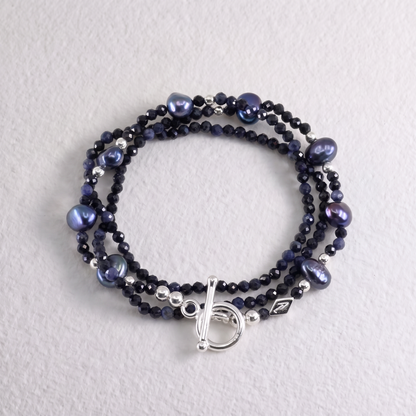 MIDNIGHT - Autumn Almanac - sapphire multi way necklace